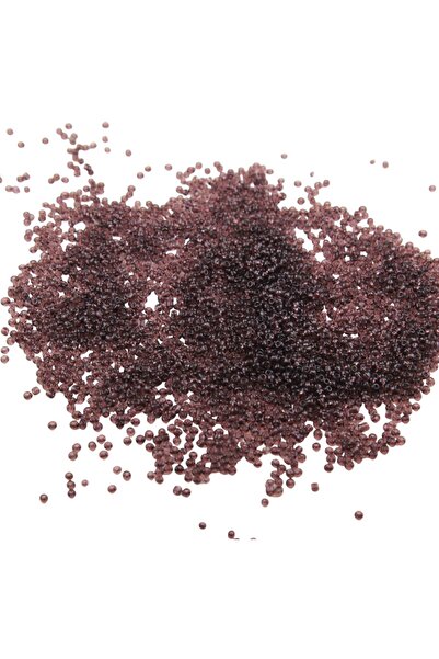 Serhat Aksesuar ve El İşçilik 08 خرز رملي بلون البرقوق الداكن 3 مم (100 جرام 6000 قطعة)