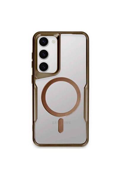 NewFace Samsung Galaxy S23 Case Boyi Magsafe Silicone Cover - Brown