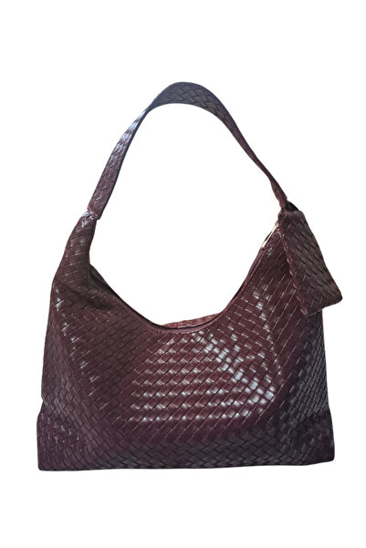 EZZY BLİSS Ezzybliss Women's Burgundy New Season Knitted Pattern Medium Size ...