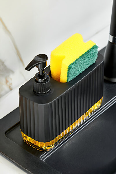 VİP LİFE HOME Gözde - Modern Countertop Liquid Soap Dispenser with Transparen...