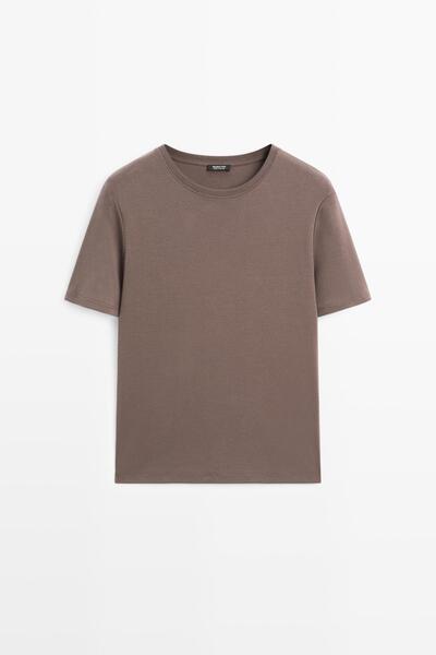 Massimo Dutti Ağır kısa kollu t-shirt