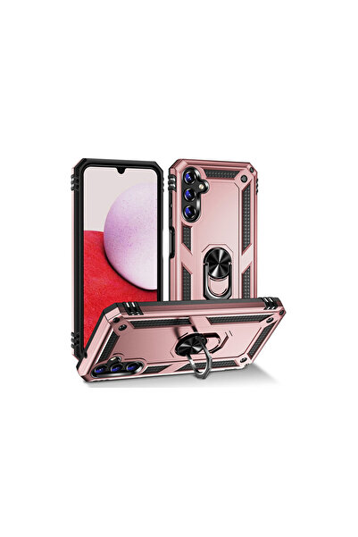 NewFace Samsung galaxy a04s case sofia ring silicone cover - rose