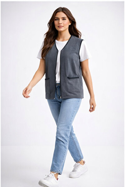 Modayase Plus Size Women's Fleece Vest