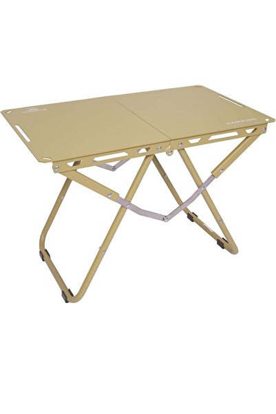 CAMPING FAMILY LIGHTWEIGHT FOLDING OUTDOOR TABLE WITH COMPACT CARBON STEEL FRAME