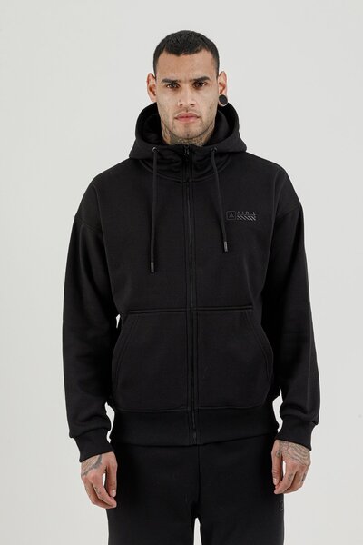 Airlife Border Fz.7 Full Length Zippered Kangaroo Pocket Men's Hooded Sweatsh...