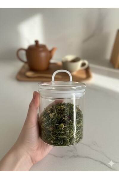 morponi Set of 3 Borosilicate Glass Vacuum Lids Jars 750 ml Linea