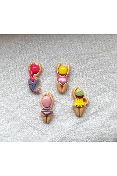 Pourfyre 4 Adet Mini Yüzücü figürlü Magnet