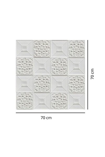 HORECA MARKET Yumuşak Gövdeli 3D Yapışkanlı Panelleri Beyazlar - 70x70