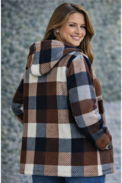 Modayase Women's Zippered Fleece Cardigan Coat