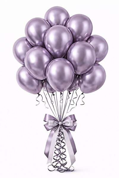 eğlencemarketi 10 Adet Krom Balon Renk Seçenekli 12 inç