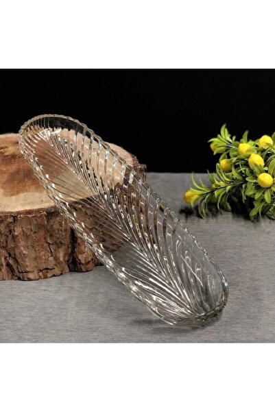 dealshopromania Platou oval din sticlă rezistentă Kaveh Santa Eleganță și Durabilitate pentru Servirea Mâncării