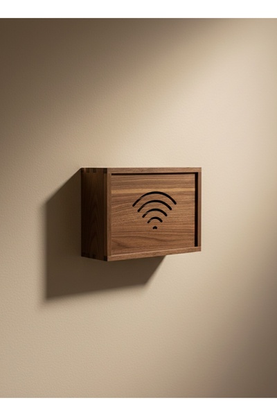 UMN DECOR Dekoratif Sürgülü Modem Kutusu ve Kablo Düzenleyici - Çok Amaçlı Sigorta Kutusu Gizleme Panosu