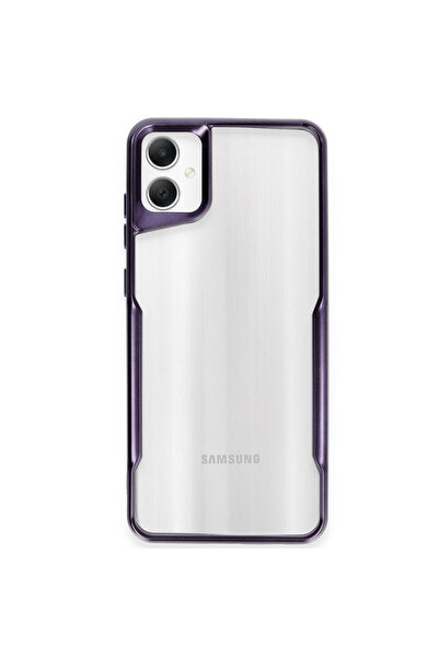 NewFace حافظة سامسونج جالاكسي A05 من السيليكون - بنفسجي غامق