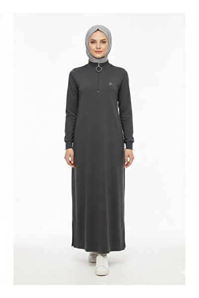 ModaPlaza Tunica lungă modală cu fermoar pentru femei 7561