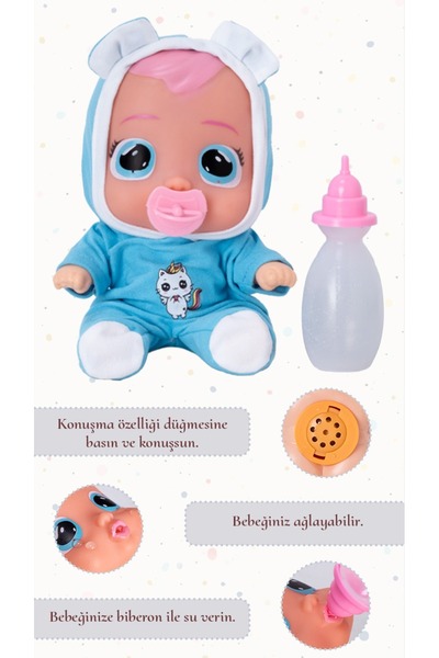 ŞAŞKIN HOUSE SEVİMLİ AĞLAYAN VE KONUŞAN ET BEBEK & SU İÇİR GÖZÜNDEN YAŞ GELSİN & HEM KONUŞAN HEM AĞLAYAN ET BEBEK