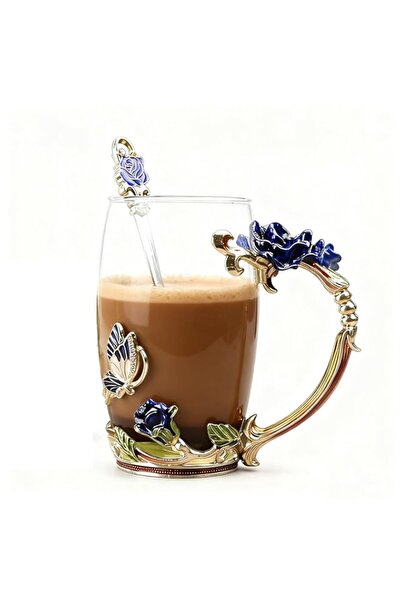 Generic Coffee Cup Mug Set (Rose Blue, 12oz)