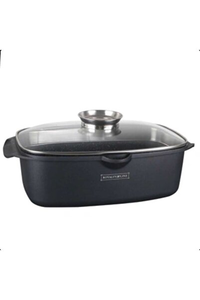 dealshopromania Tavă de cuptor 5,5 litri interior din marmură Royalty Line RL-ACR 32 cm GĂTIT SĂNĂTOS