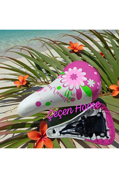 ÇEÇEN HOME مقعد دراجة هوائية للفتيات على شكل زهرة مقعد دراجة هوائية متين مقعد...