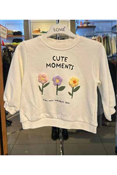 NK Escabel 35847 Girl's White Sweatshirt