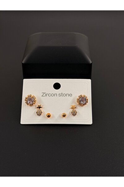 kamilasilver مجموعة أقراط مينيمال مكونة من 6 قطع – ذهبية اللون للاستخدام اليو...