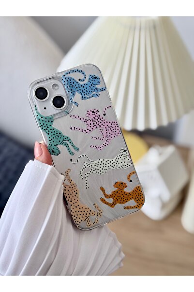 Go Aksesuar حافظة سيليكون متوافقة مع آيفون 15 - 14 - 13 بتصميم لامع متدرج الل...