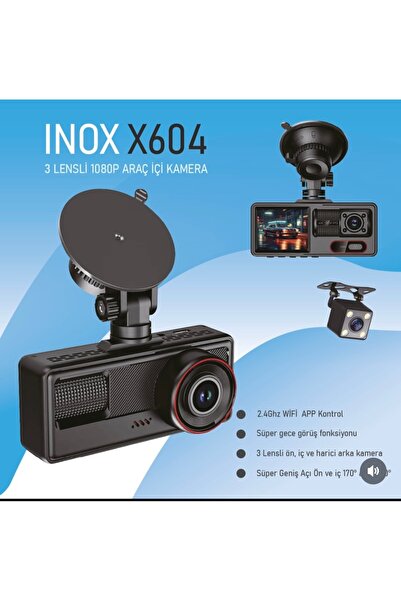 İyem İNOX 3 Kameralı Akıllı Araç Kamerası | 1080P Full HD