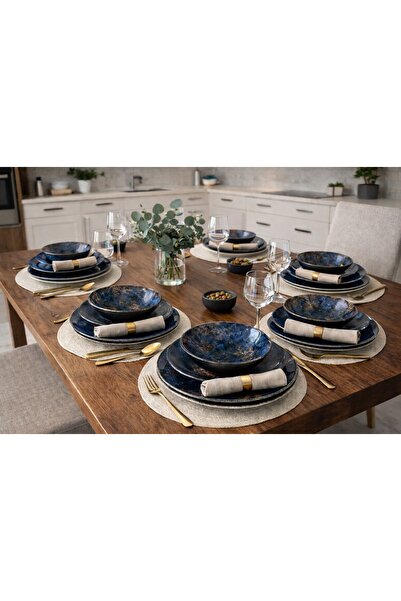 Noah Exclusive 24 PARCA PORSELEN OKYANUS YEMEK TAKIMI-(PORLAND)-PORSELEN YEME...