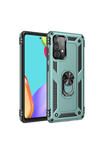 NewFace غطاء سيليكون لجهاز سامسونج جالاكسي A33 5G مع حلقة صوفيا - أخضر