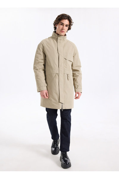 Fabrika Açık Yeşil Erkek Kaban F5WM-KBN 2348