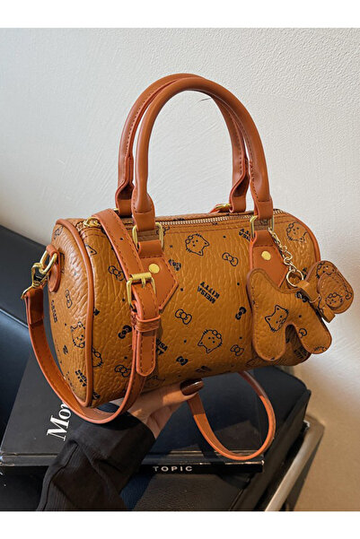 Louis Vettriano Crossbody Duffel Bag for Women Shoulder Bag with Dog Charm Ca...