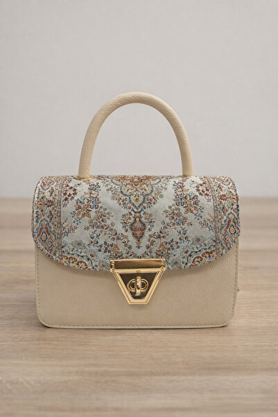 Elen Women's Hand and Shoulder Bag with Patterned Cover