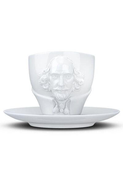 TASSEN Yetenek Fincanı beyaz ''William Shakespeare'', 260 ml