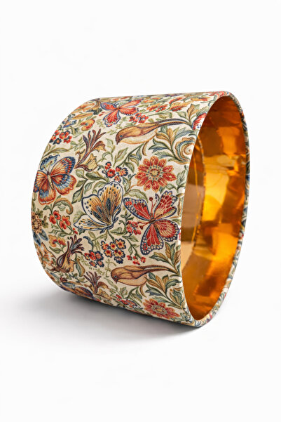 Mivera Maison DEKORATİF KUMAŞ KAPLAMA ABAJUR BAŞLIĞI (35x20cm)