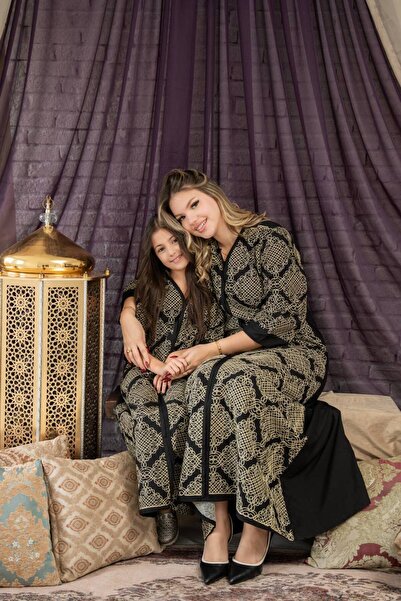 AFandina Mother and daughter jalabiya, distinguished by its harmonious artist...