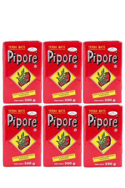 PİPORE متة يبرا الاصلي 250 جرام 6 قطعة