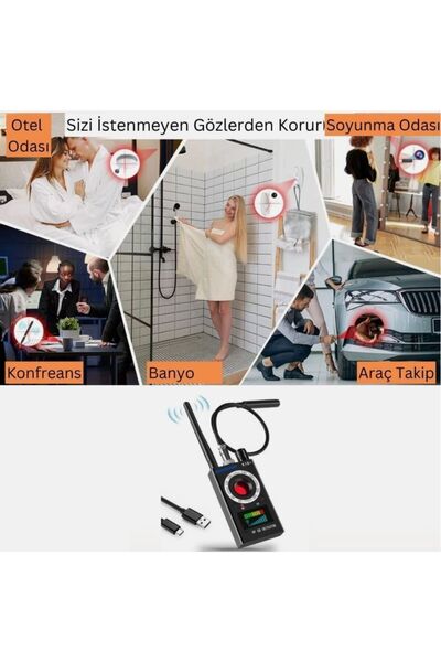 Bambeado Böcek Dedektör ( Gizli Kamera Bulucu, GPS Takip, Mikrofon ve Ses Kayıt Cihazı Tespit Edici )