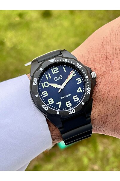 Q&Q Orjinal Silikon Kayışlı Göstegeler Rakkamlı Erkek Kol Saati 10 Atm Su Geç...