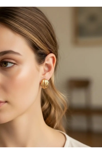 Twenty Eight Modern Button Earrings