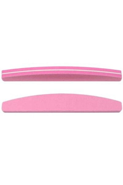 TRENDY مبرد أظافر مزدوج الجوانب وملمّع على شكل هلال من