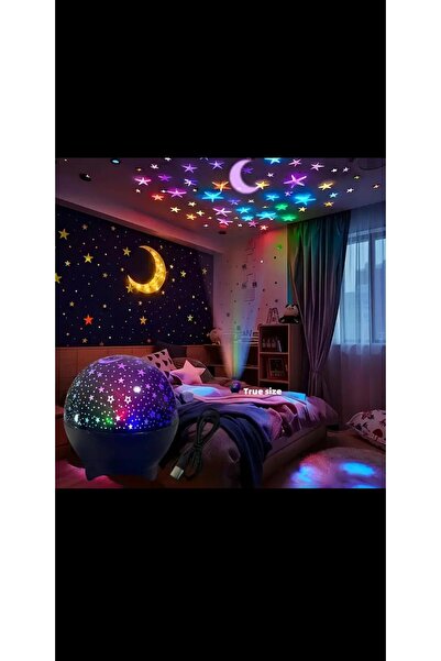 chd-store Projeksiyonlu Ay Işığı Lambası,Usb,Uzunluk 9.5 cm