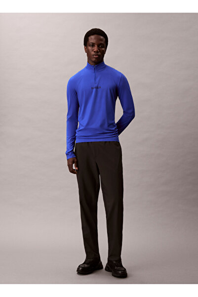 Calvin Klein Jeans Mavi Erkek Dik Yaka Regular Fit Sweatshirt LVGMF4K210C66 W...