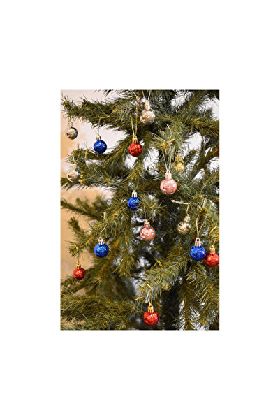 ASPARTAM زينة عيد الميلاد، كرات متنوعة، 3 سم، عبوة من 20 قطعة