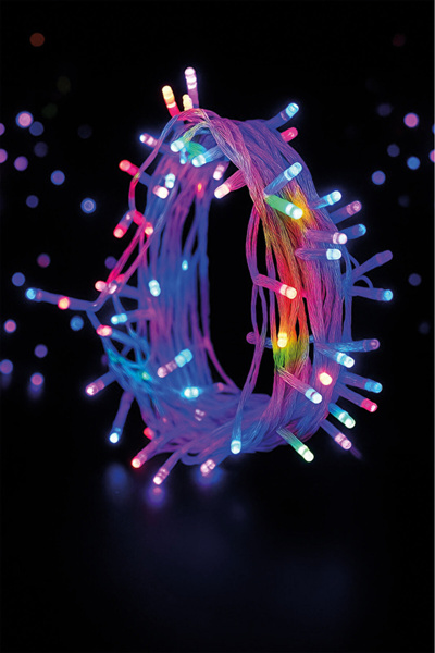 MATMEL إضاءة LED منزلية متعددة الألوان من ميستيك، 100 مصباح، 6 أمتار