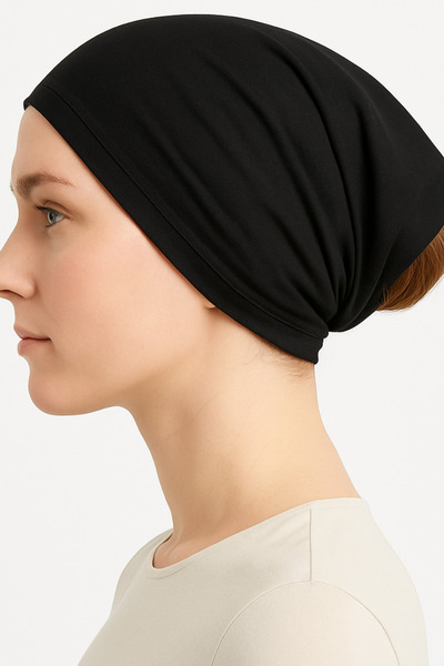 Ramellia Chiffon Shawl & Bonnet Matching Set – Scarf Bonnet Non-Slip Bonnet, Lightweight and Stylish Use (Inner Bonnet Included)