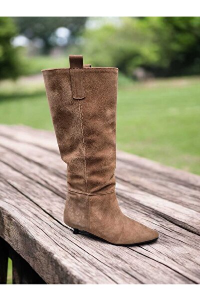 EREN SHOES BAG Maria Real Suede Leather Women's Boots