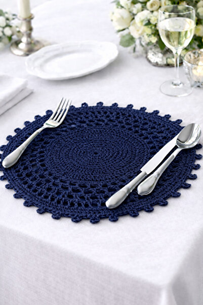 TOM COMPANY Gece Mavisi Kağıt İp Supla-Amerikan Servis-2'li (36 cm)