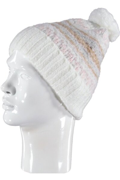 bipamuk قبعة نسائية محبوكة ناعمة الملمس من تصميم Emırre مع كرة زينة