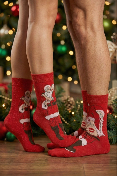 Oxford Sport Yılbaşı ürünleri Hediye Paketi 2çift Yeni Yıl Çorabı+Kartpostal ...