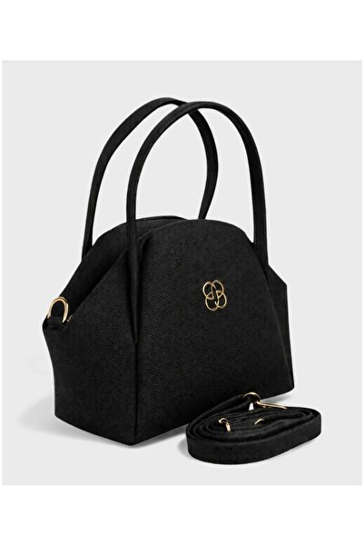 EZZY BLİSS Ezzybliss Women's Black Magnetic Handbag Shoulder and Strap Bag
