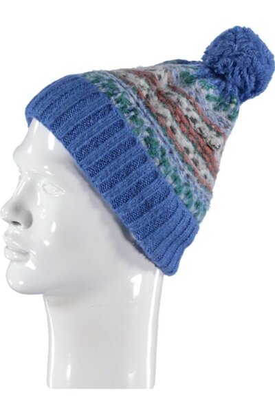 bipamuk قبعة نسائية محبوكة ناعمة الملمس من تصميم Emırre مع كرة زينة